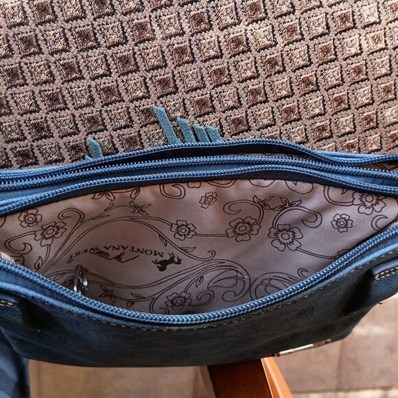 BRAND NEW Montana West Crossbody Fringe Studded - Picture 8 of 14